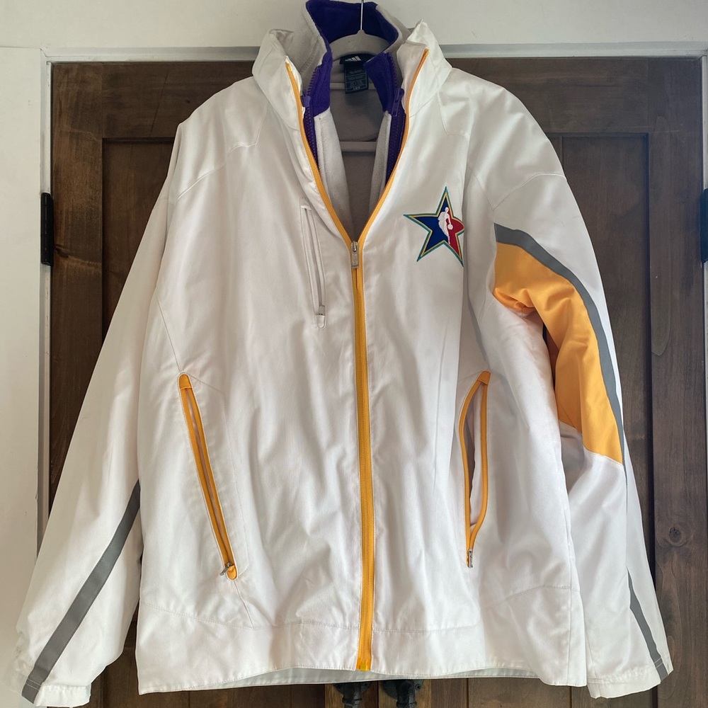 Adidas 2008 NBA New Orleans All star jacket. 2 in one with removable fleece.